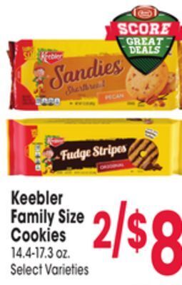 Jewel-Osco Keebler family size cookies offer