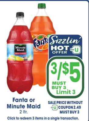 Jewel-Osco Fanta or minute maid offer
