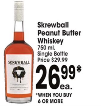 Jewel-Osco Skrewball peanut butter whiskey offer