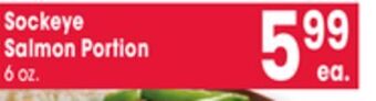 Jewel-Osco Sockeye salmon portion offer