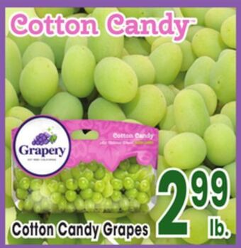 Jewel-Osco Cotton candy grapes offer