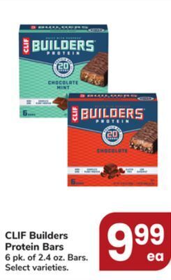 Jewel-Osco Clif builders protein bars offer