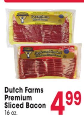 Jewel-Osco Dutch farms premium sliced bacon offer
