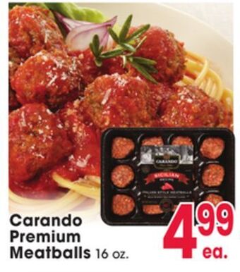 Jewel-Osco Carando premium meatballs offer