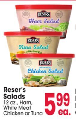 Jewel-Osco Reser's salads offer