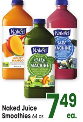 Jewel-Osco Naked juice smoothies offer
