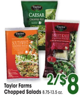 Jewel-Osco Taylor farms chopped salads offer