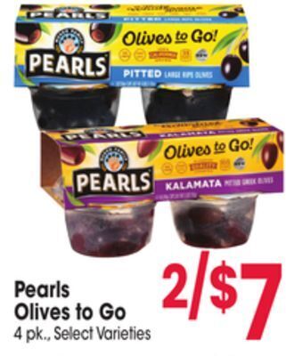 Jewel-Osco Pearls olives to go offer