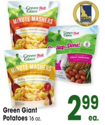 Jewel-Osco Green giant potatoes offer
