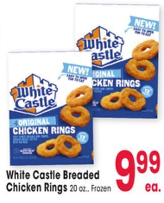 Jewel-Osco White castle breaded chicken rings offer