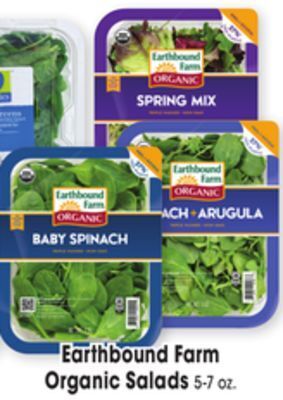 Jewel-Osco Earthbound farm organic salads offer