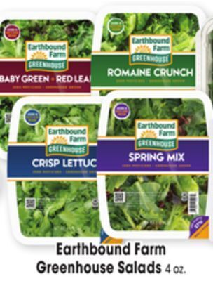Jewel-Osco Earthbound farm greenhouse salads offer