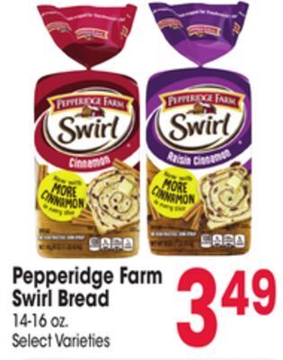 Jewel-Osco Pepperidge farm swirl bread offer
