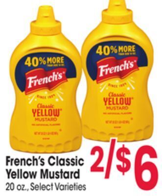 Jewel-Osco French's classic yellow mustard offer