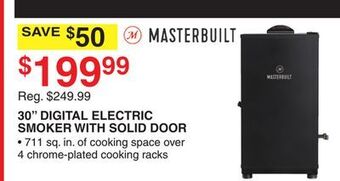 Dunham's Sports Masterbuilt 30 digital electric smoker with solid door offer