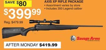 Dunham's Sports Savage arms axis xp rifle package offer