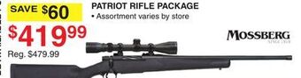 Dunham's Sports Mossberg patriot rifle package offer