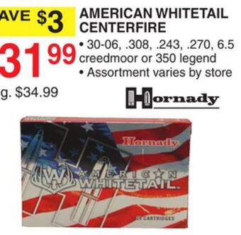 Dunham's Sports Hornady american whitetail centerfire offer