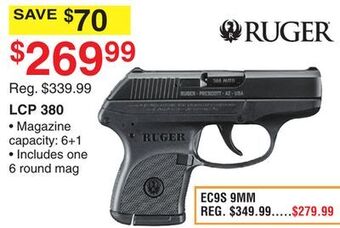 Dunham's Sports Ruger lcp 380 offer
