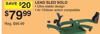 Dunham's Sports Lead sled solo offer