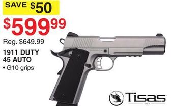 Dunham's Sports Tisas 1911 duty 45 auto offer