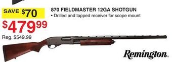 Dunham's Sports Remington 870 fieldmaster 12ga shotgun offer