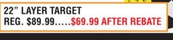 Dunham's Sports Black hole 22 layer target offer