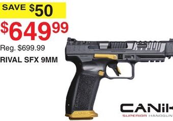 Dunham's Sports Canik rival sfx 9mm offer