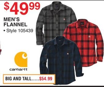 Dunham's Sports Carhartt men's flannel offer
