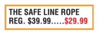 Dunham's Sports The safe line rope offer
