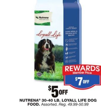 Blain's Farm & Fleet Nutrena 30-40 lb. loyall life dog food offer