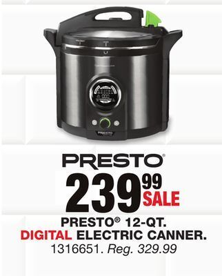 Blain's Farm & Fleet Presto 12-qt. digital electric canner offer