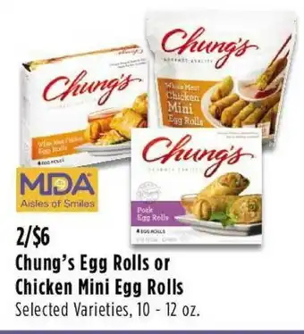 Market Street Chung's Egg Rolls Or Chicken Mini Egg Rolls offer
