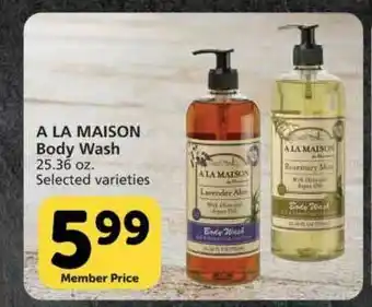 Pavilions A La Maison Body Wash offer