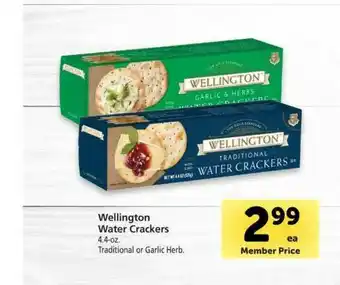 Vons Wellington Water Crackers offer