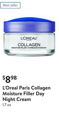 Walmart L'oreal paris collagen moisture filler day night cream offer