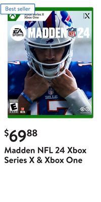 Walmart Madden nfl 24 xbox series x & xbox one offer