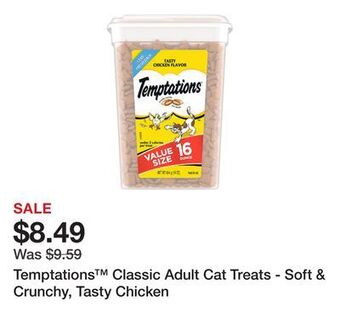 Petsmart Temptations classic adult cat treats - soft & crunchy, tasty chicken offer
