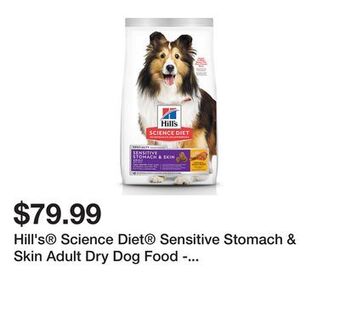 Petsmart Hill's science diet sensitive stomach & skin adult dry dog food - chicken & barley offer