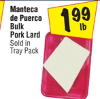El Super Bulk pork lard offer