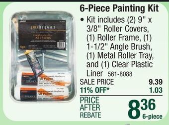 Menards Linzer pro impact knit painting tray kit - 6 pk offer