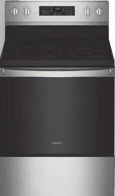 Menards Whirlpool 30 5.3 cu.ft. fingerprint resistant stainless steel electric range (smooth top) offer