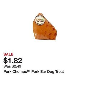 Petsmart Pork chomps pork ear dog treat offer