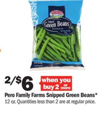 Meijer Pero family farms snipped green beans offer