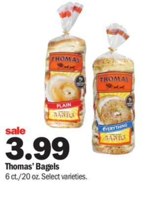 Meijer Thomas' bagels offer
