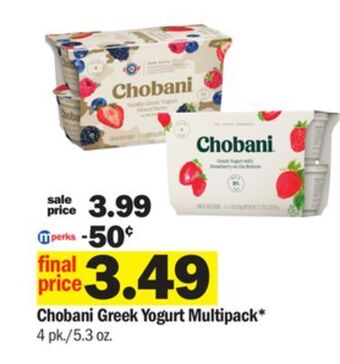 Meijer Chobani greek yogurt multipack offer