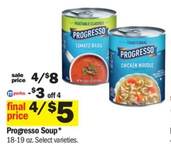 Meijer Progresso soup offer