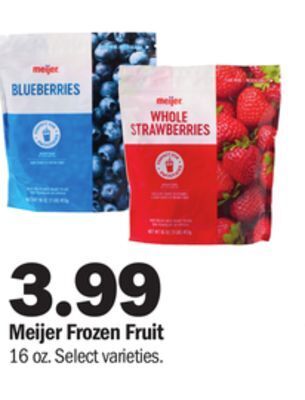 Meijer Meijer frozen fruit offer