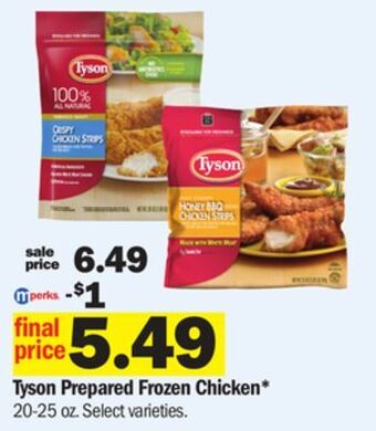 Meijer Tyson prepared frozen chicken offer