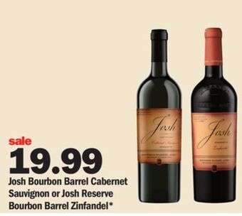 Meijer Josh bourbon barrel cabernet sauvignon or josh reserve bourbon barrel zinfandel offer